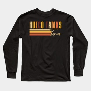 Retro Hueco Tanks Texas Souvenir Long Sleeve T-Shirt